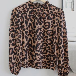 BRAND NEW shein leopard print blouse
